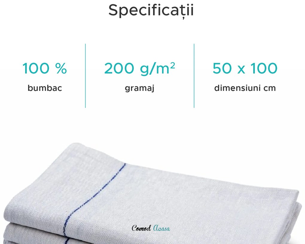 Prosop medical MEDI 50 x 100 cm, 100% bumbac