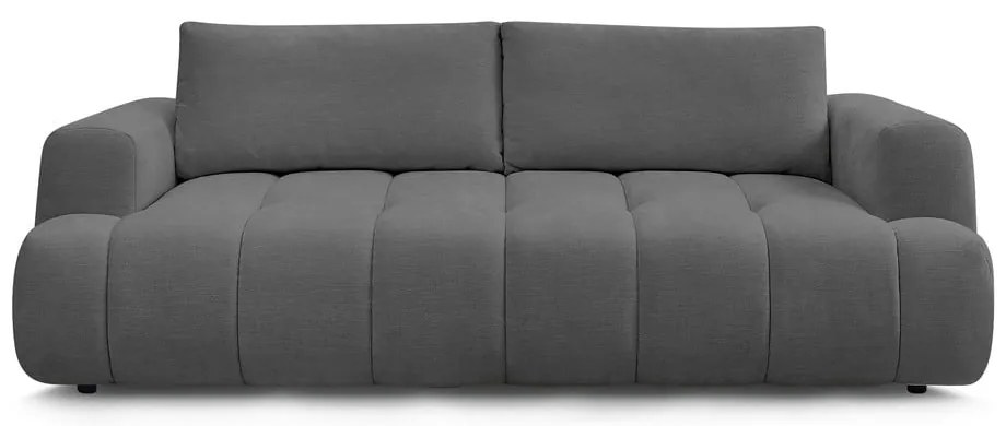 Canapea gri închis extensibilă/cu spațiu de depozitare 251 cm Fuji – Bobochic Paris