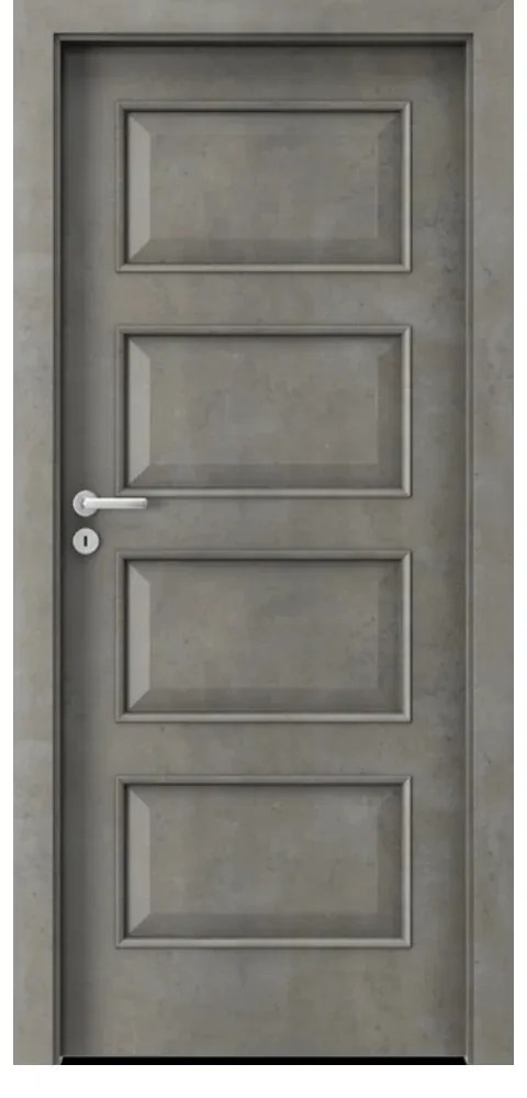 Usa Interior din MDF Porta Laminate CPL Model 5.1 (Culoare: Alb, Toc: Reglabil 10 cm, Maner: Patrat argintiu crom, Dimensiune: 70 cm)