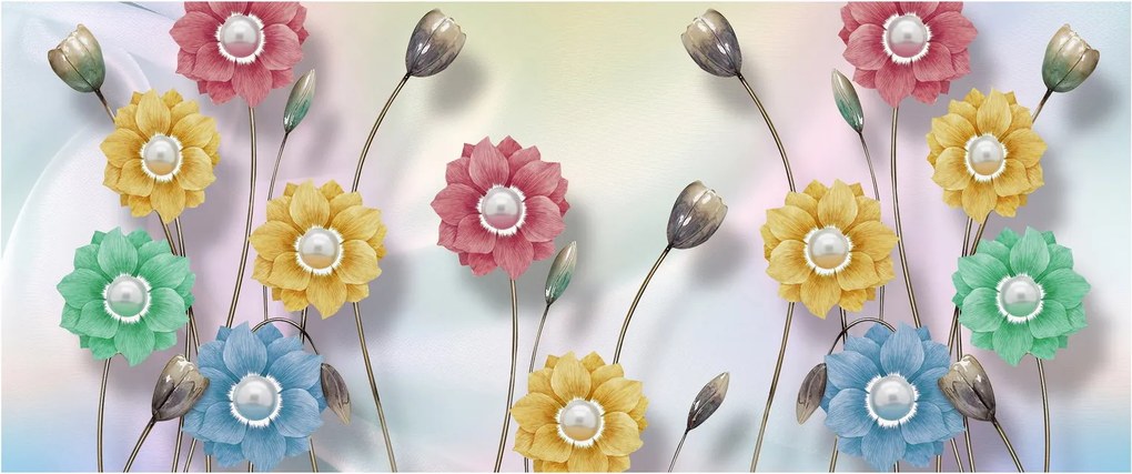 Tablou - Lunca colorată (120x50 cm)