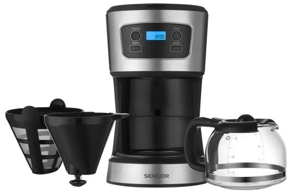 Sencor aparat cafea cu filtru, LCD, 700W/230V
