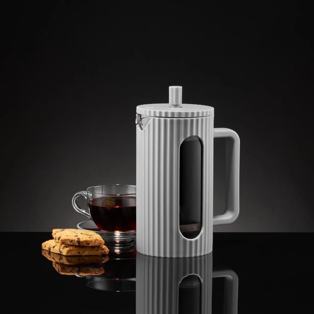 Filtru ceai sau cafea 600ml, gri, Curly