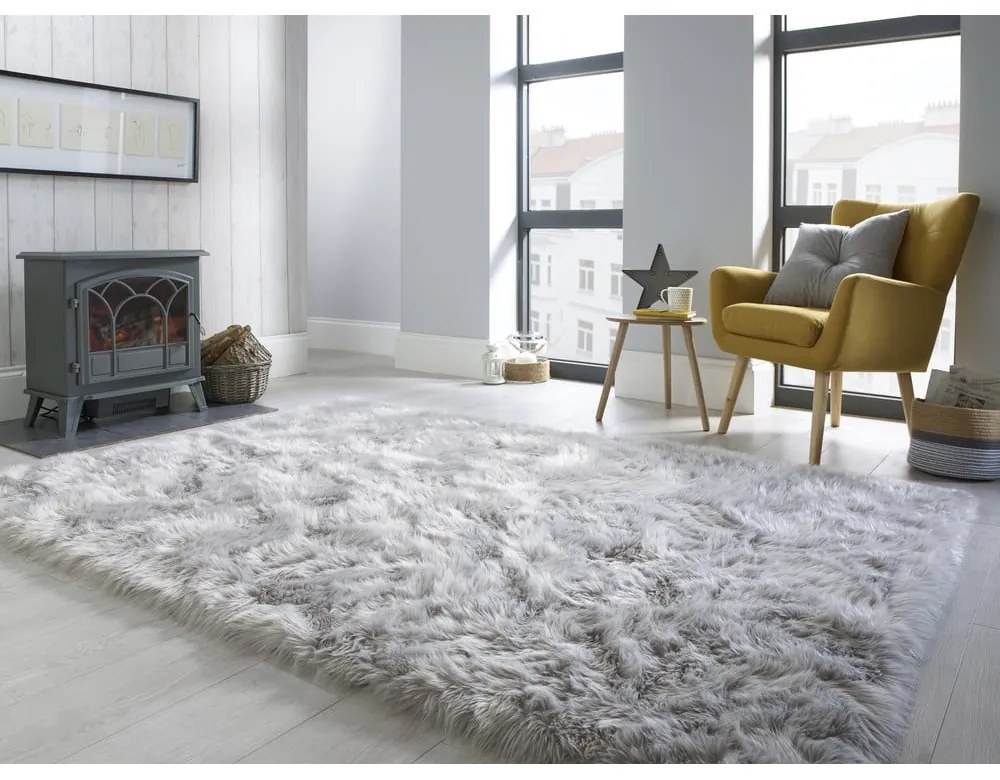 Covor Flair Rugs Sheepskin, 80 x 150 cm, gri