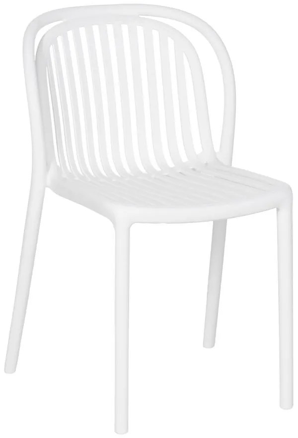 Scaun de dining alb din plastic Alia – Ixia