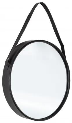 Oglinda decorativa cu rama metalica Rind Oval Negru, l41xH51 cm