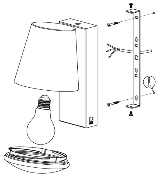 Eglo 97482 - Lumină LED reglabilă CALDIERO-C 1xE27/9W/230V IP44 exterior