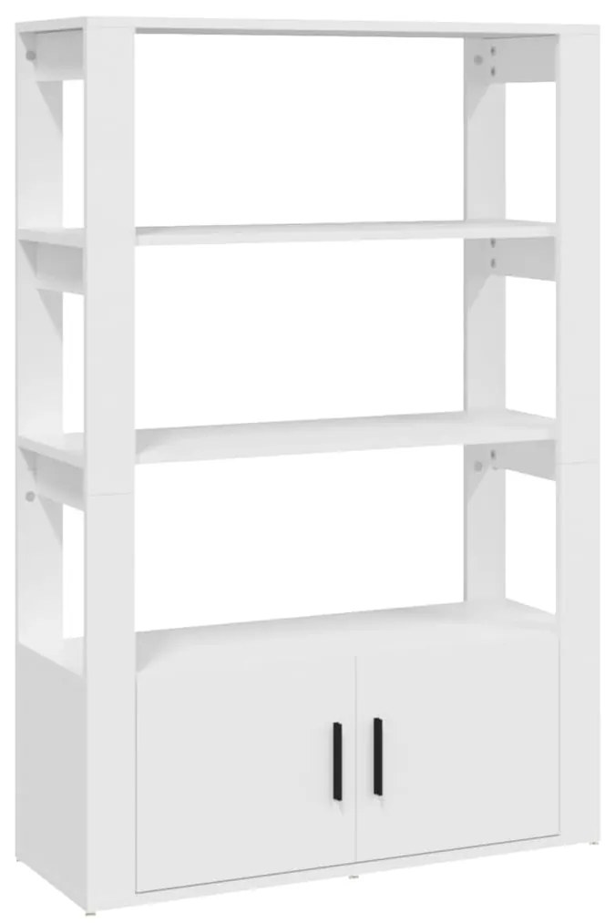 819468 vidaXL Servantă, alb, 80x30x119,5 cm, lemn prelucrat