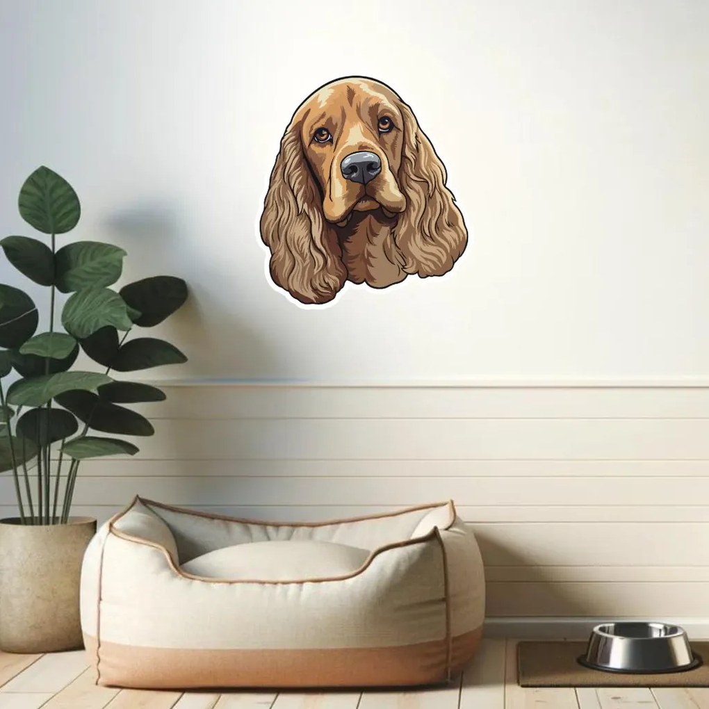 PIPPER. Autocolant Cocker spaniol mărimea: 60cm