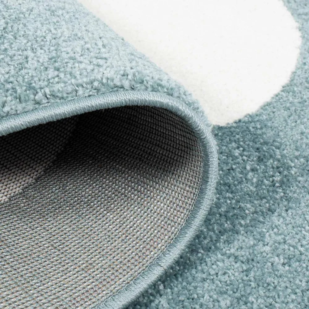 Covor albastru fermecător cu nor somnoros pentru copii Lăţime: 80 cm | Lungime: 150 cm
