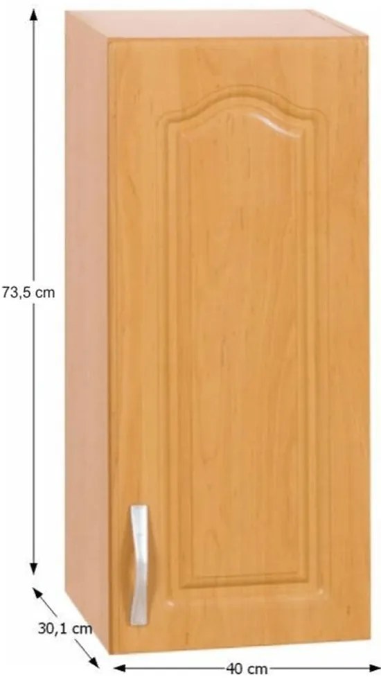 Dulap superior de bucătărie Leite MDF klasik W40/D arin (D). 788946