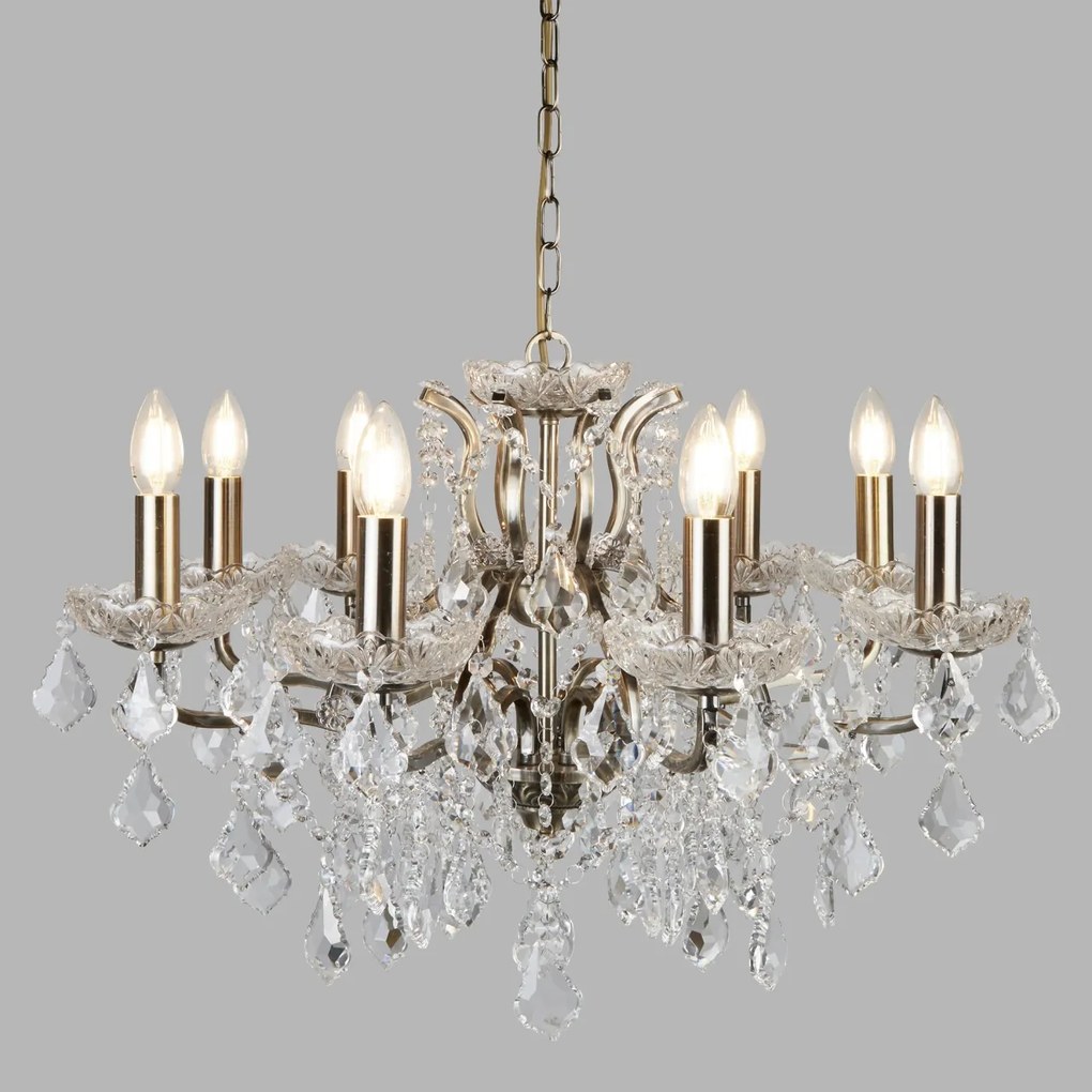 Candelabru stil clasic cu 8 brate Paris alama antic 8738-8AB SRT