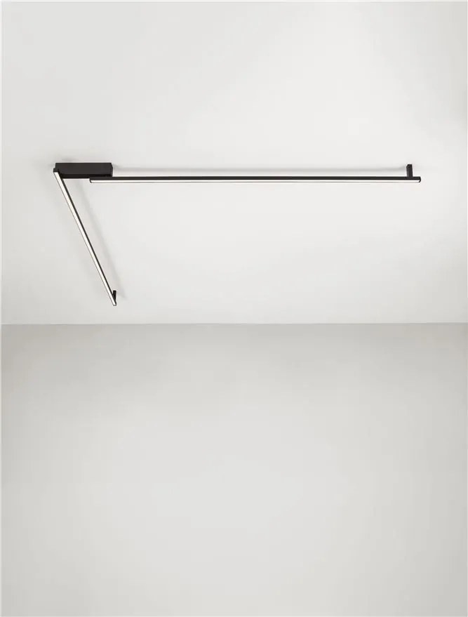 Plafoniera LED directionabila BRIANA negru