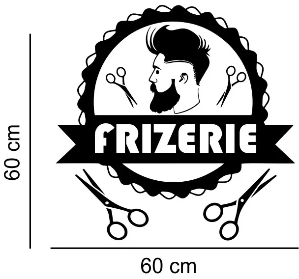 Sticker perete Frizerie 12