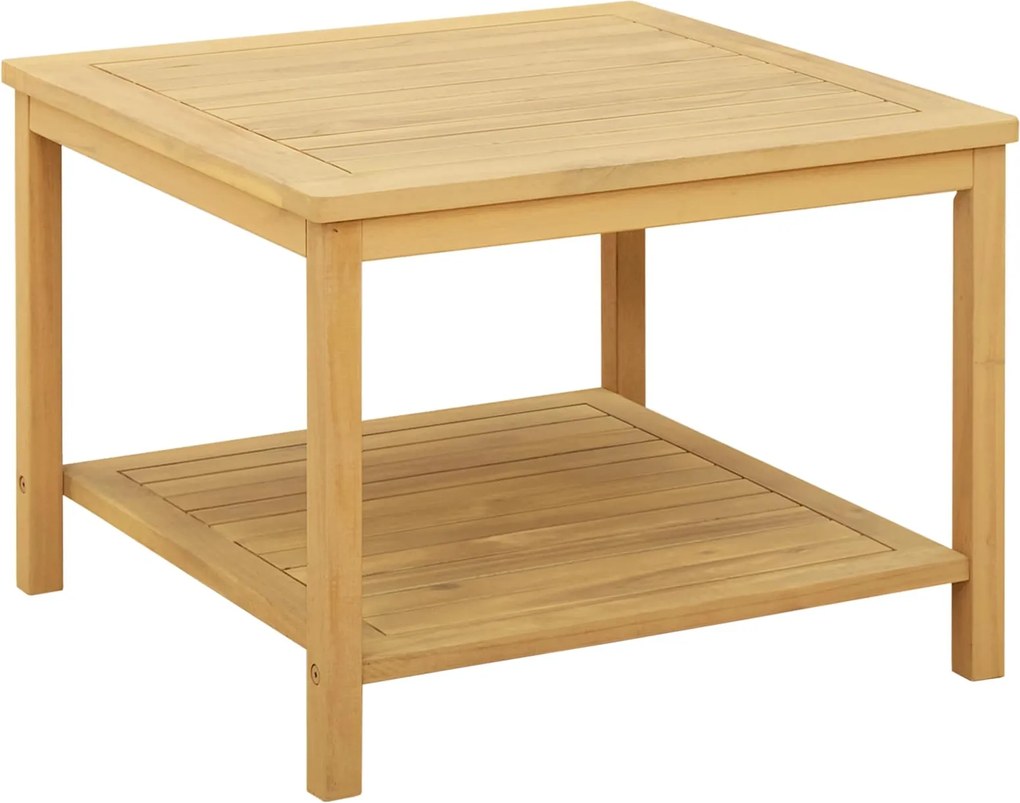 vidaXL Masă laterală Ulei Natural 60 x 60 x 45 cm Lemn Solid de Acacia