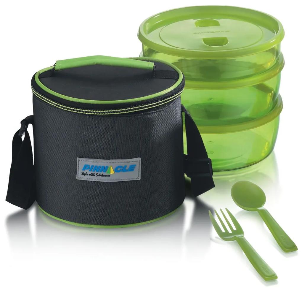 Set Lunch Box PRIDE Thermo, 6 piese, Verde