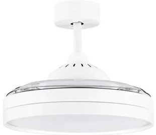 Lustra LED cu Ventilator si telecomanda NEVMA alb