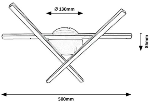 Rabalux - Plafonieră LED 3xLED/25W/230V