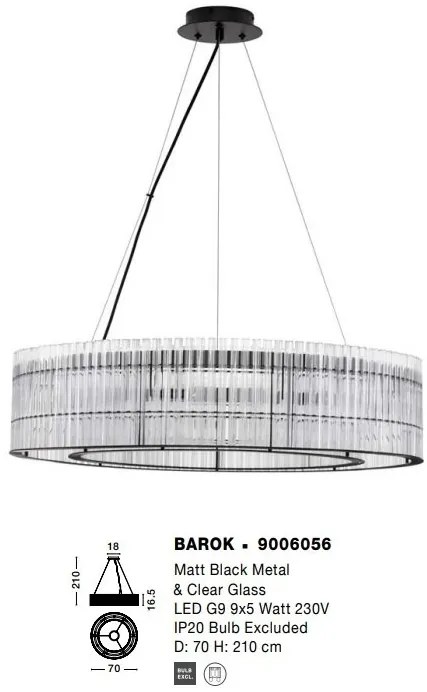 Lustra moderna design deosebit BAROK