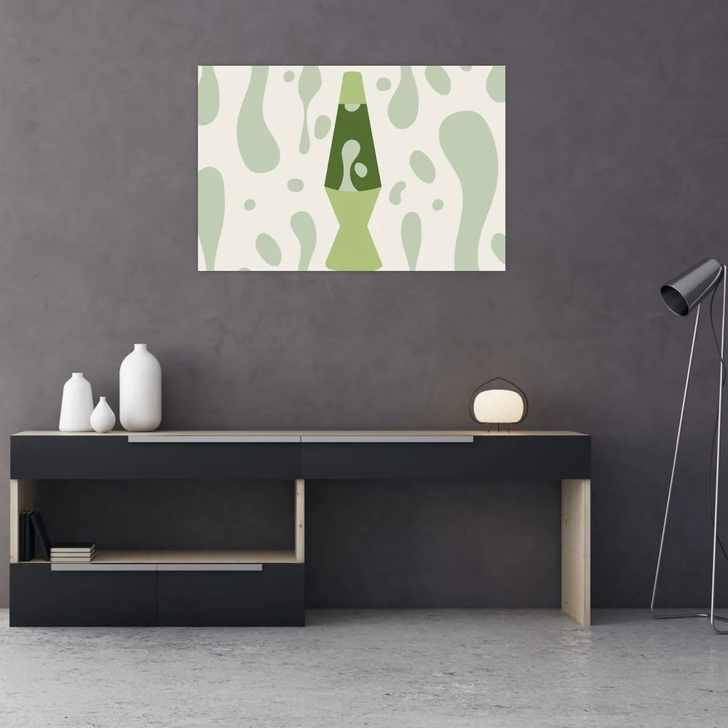 Tablou - Hippies, lampa de lavă (90x60 cm)