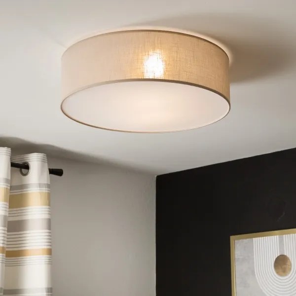 Plafonieră SIRJA 2xE27/60W/230V, Ø 45 cm, bej