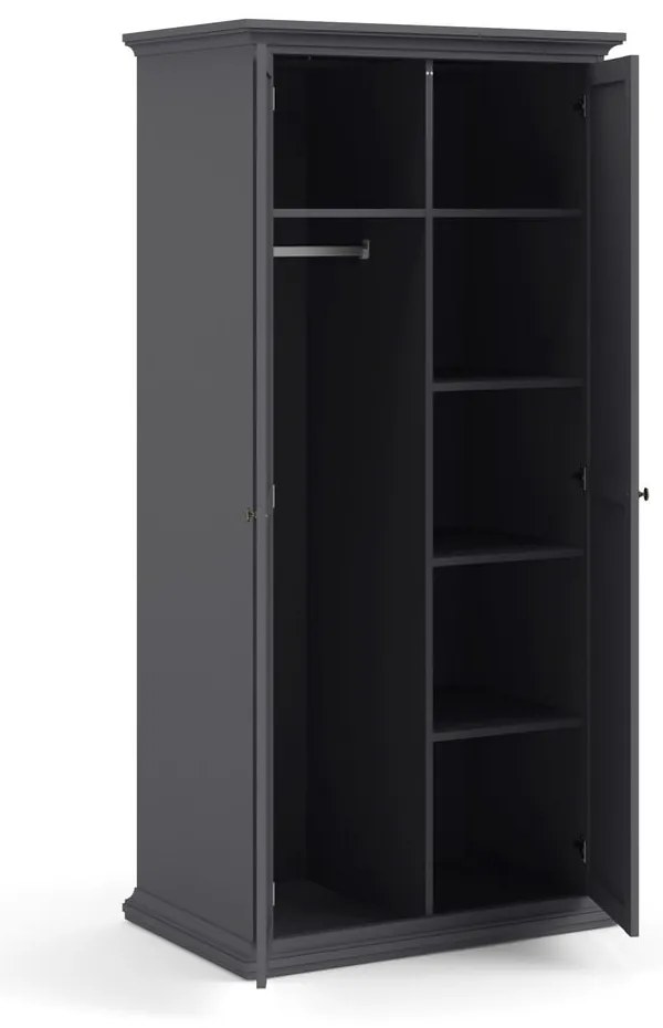 Șifonier gri 96x201 cm Paris – Tvilum