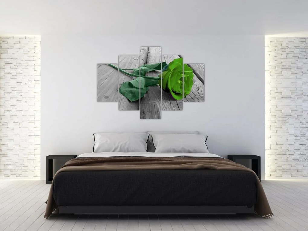 Tablou - Trandafir verde (150x105 cm)