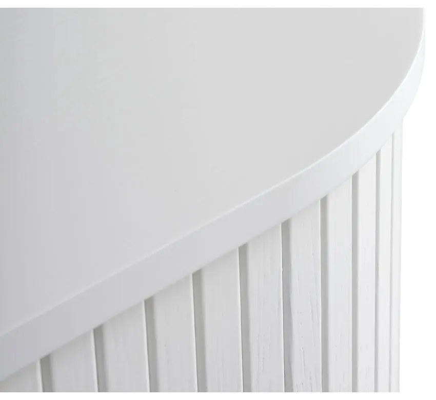 Comodă albă cu ușă glisantă 180x76x45 cm Nola – Unique Furniture