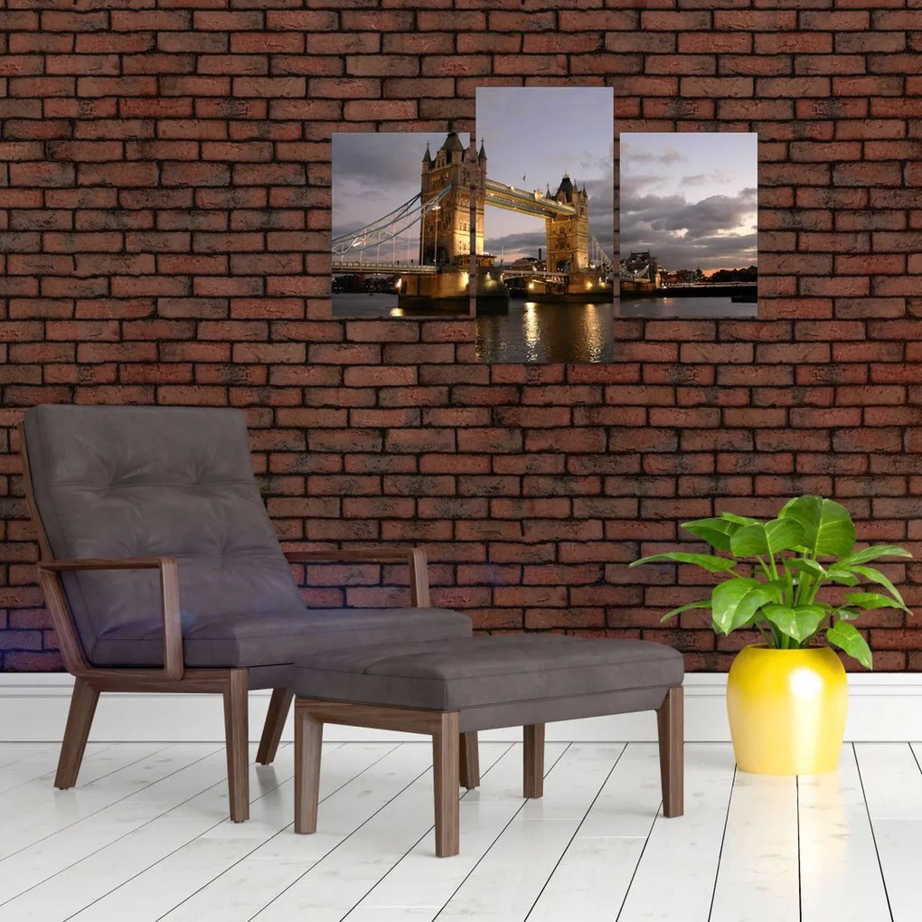 Tablou - Tower Bridge la noapte (90x60 cm)