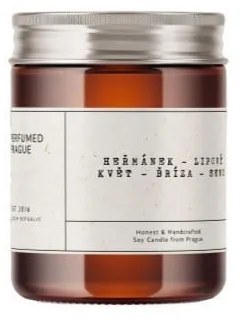 Lumânare parfumată din ceară de soia timp de ardere 40 h #57 Chamomile, Linden, Birch – Perfumed Prague