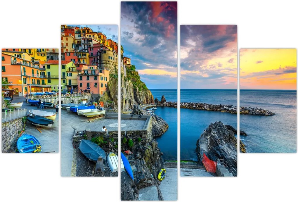 Tablou - Satul mediteranean (150x105 cm)