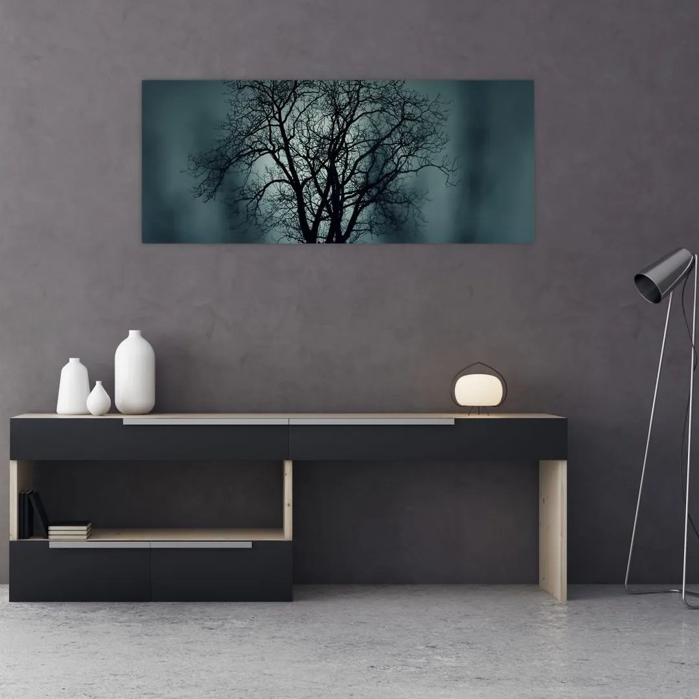 Tablou copaci în eclipsă (120x50 cm)