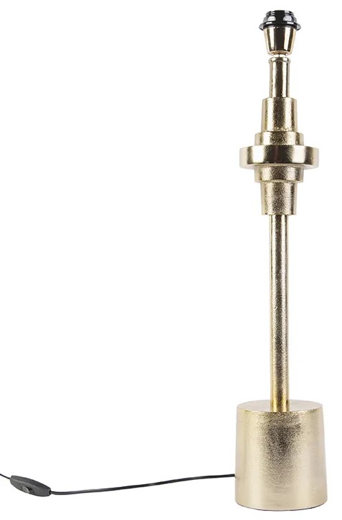 Lampă de masă Art Deco aurie fără abajur - Diverso