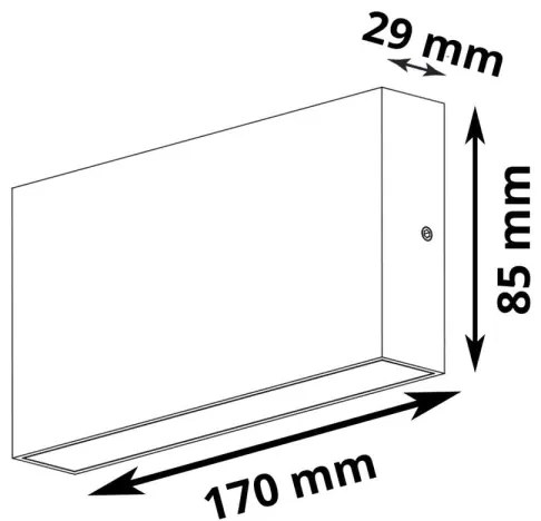 Aplică LED de exterior CHICAGO 2xLED/5,5W/230V IP44