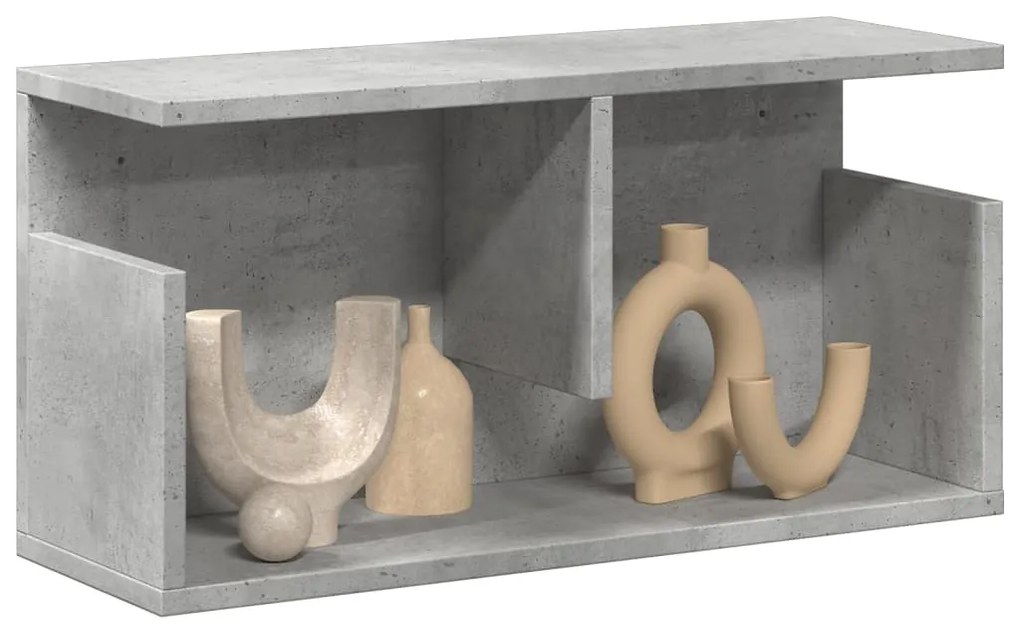 vidaXL Dulap de perete, gri beton, 60x20x30 cm, lemn prelucrat