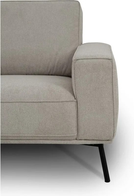 Colțar grej cu tapițerie din chenille (cu colț pe partea stângă/în formă de ”L”) Amsterdam – Scandic
