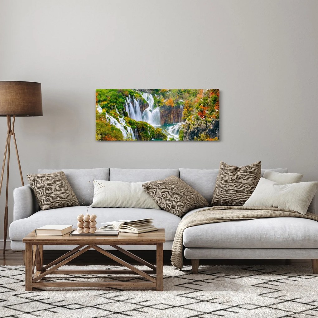 Tablou - Parcul Național Lacurile Plitvice (120x50 cm)