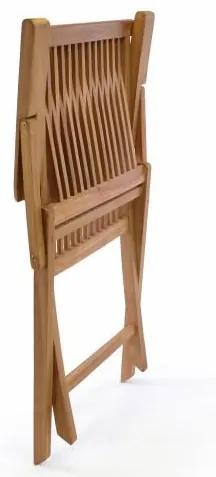 Scaun pliabil din lemn de tec DIVERO