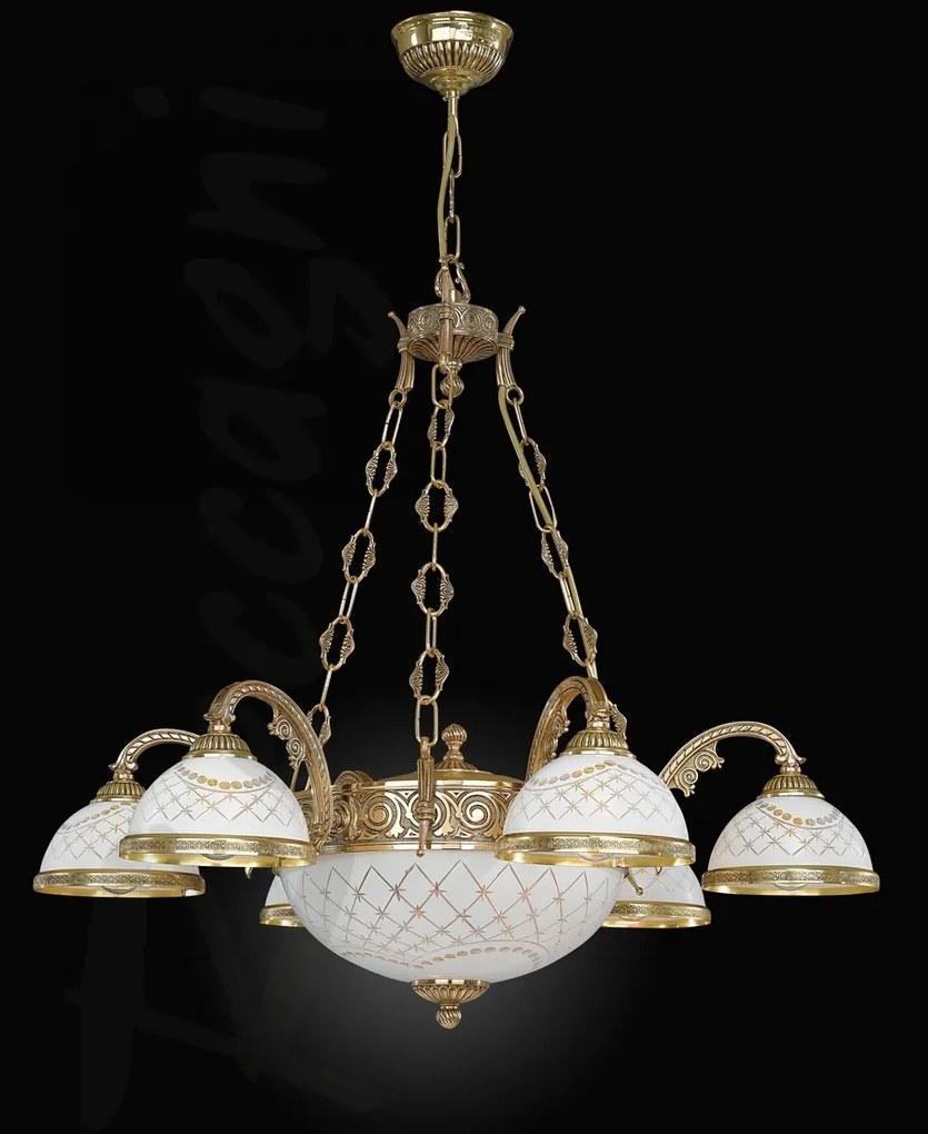 Candelabru din alama design italian 6+2L 7102