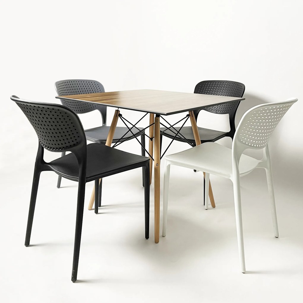 TODO Galben - SCAUN MODERN PENTRU BUCĂTĂRII, GRĂDINI, CAMERE DE CAFEA (FIXE)