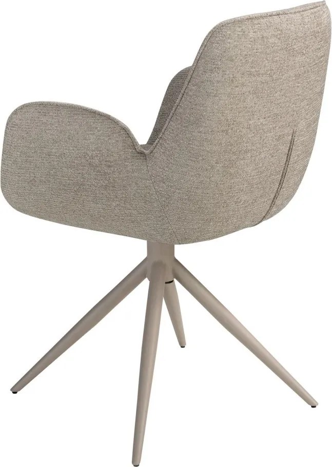 Scaun modern pivotant Beige fabric