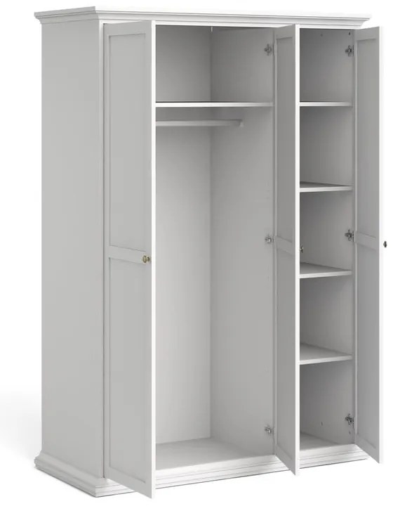 Șifonier alb 139x201 cm Paris – Tvilum