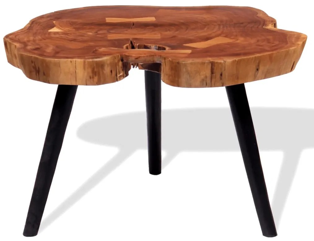 243957 vidaXL Masă bar model bușteni, lemn masiv de acacia (55-60) x 110 cm