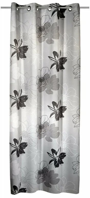 Draperie blackout, cu inele, Vegas Blackout, L135 x H245, gri