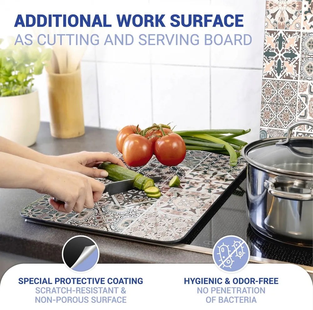 Set 2 protecții din sticlă pentru aragaz Wenko Universal Tile