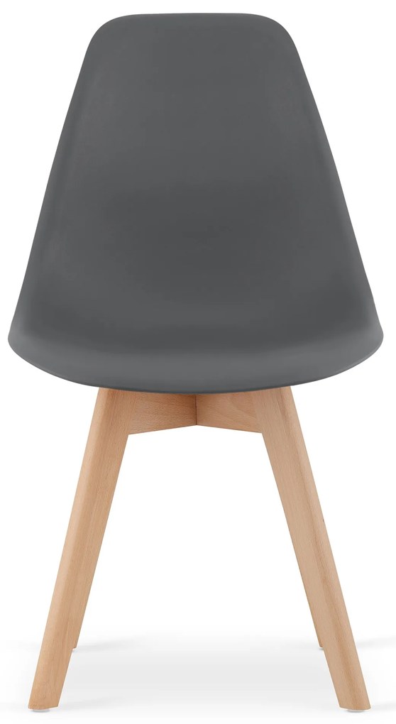 Scaun KITO gri inchis cu picioare din fag