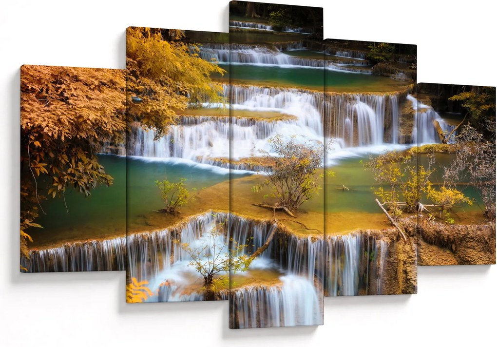 Tablou - Cascada Huay Mae Khamin, Thailanda (150x105 cm)