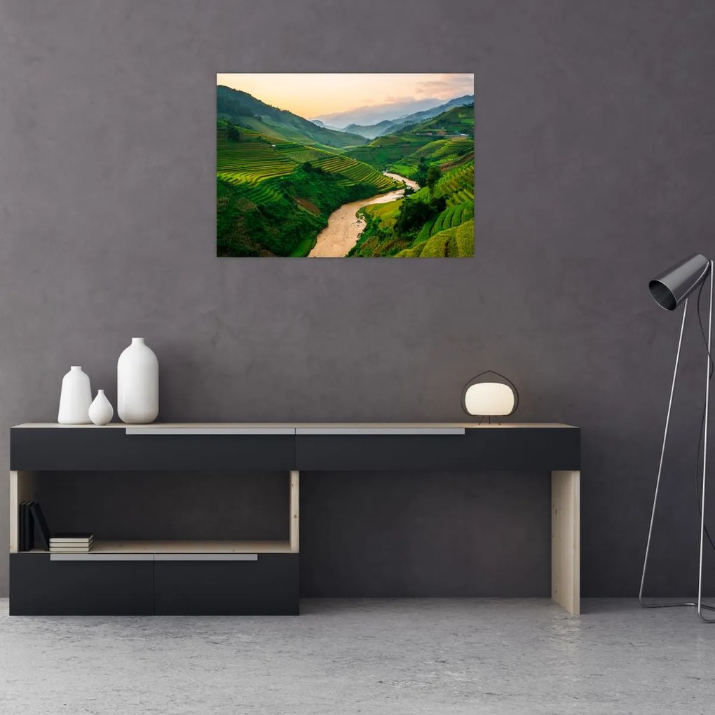 Tablou - Terase de orez II. (70x50 cm)