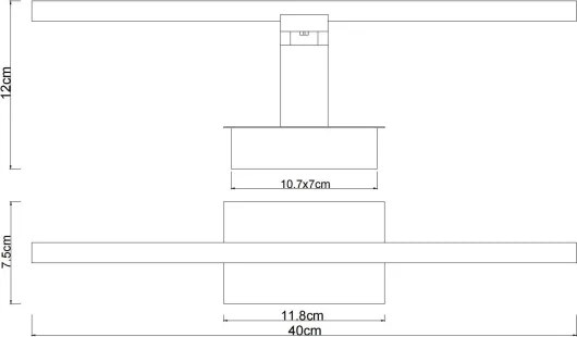 Globo 78061N - Aplică LED reîncărcabilă pentru tablouri JAIME 3,5W/5V 40 cm 3600 mAh bej