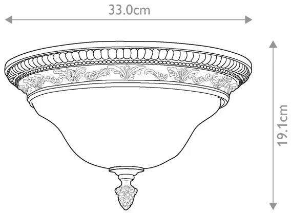 Plafonieră Feiss FE-SONOMAVALLEY-F SONOMA VALLEY 2xE27/60W/230V