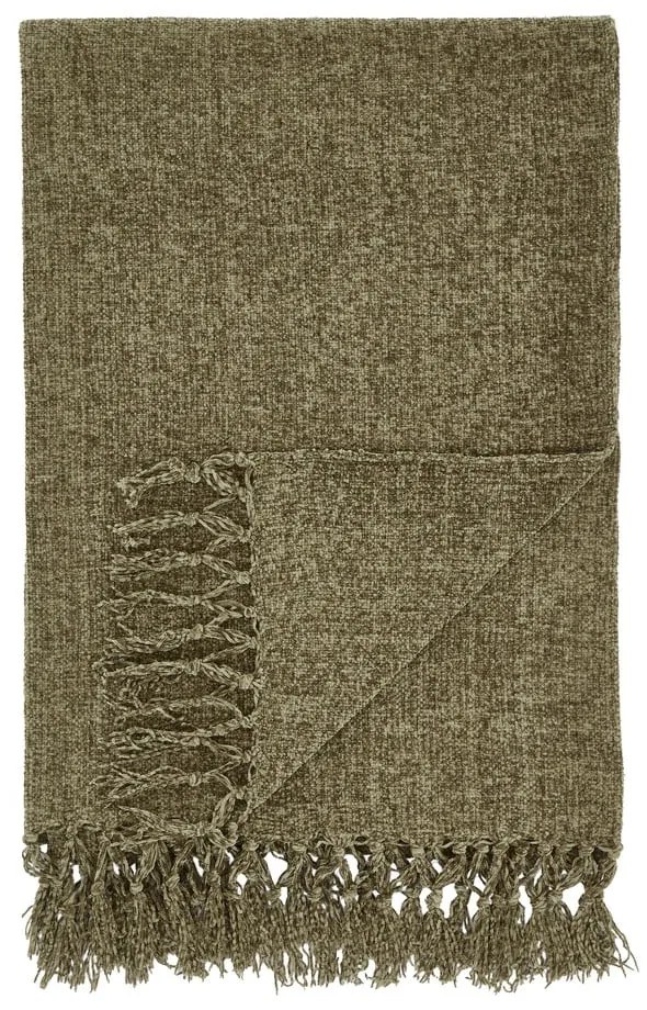 Pătură kaki din janilie 130x170 cm Wilson – Catherine Lansfield